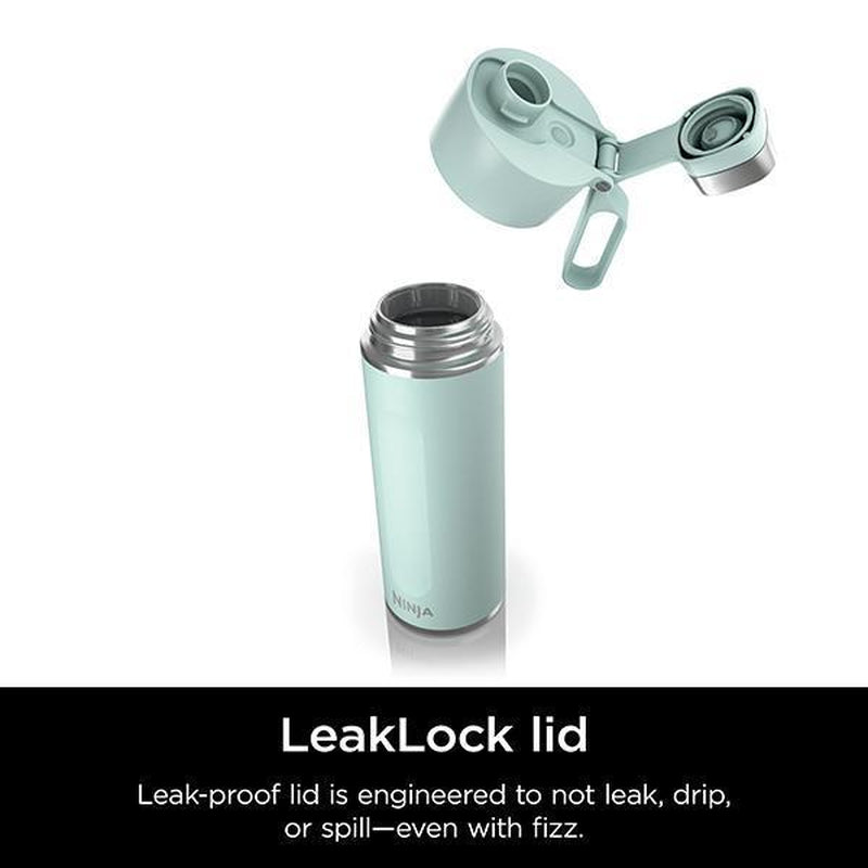 Ninja Thirsti 24Oz. Travel Ninja DW2401 Thirsti 24Oz Travel Water Bottle, for Carbonated Sparkling Drinks, Colder and Fizzier Longer, Leak Proof