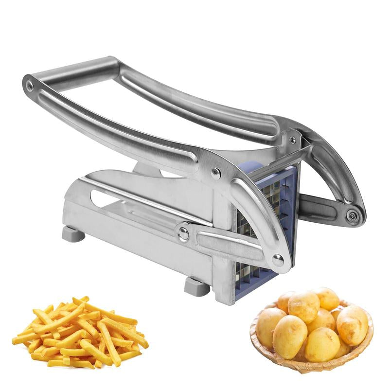 Stainless Steel Potato Cutter, 1 Count Multifunctional Manual Vegetable Slicer, Potato Slicer, Carrot Cutter, Kitchen Gadgets Supplies for Daily Use