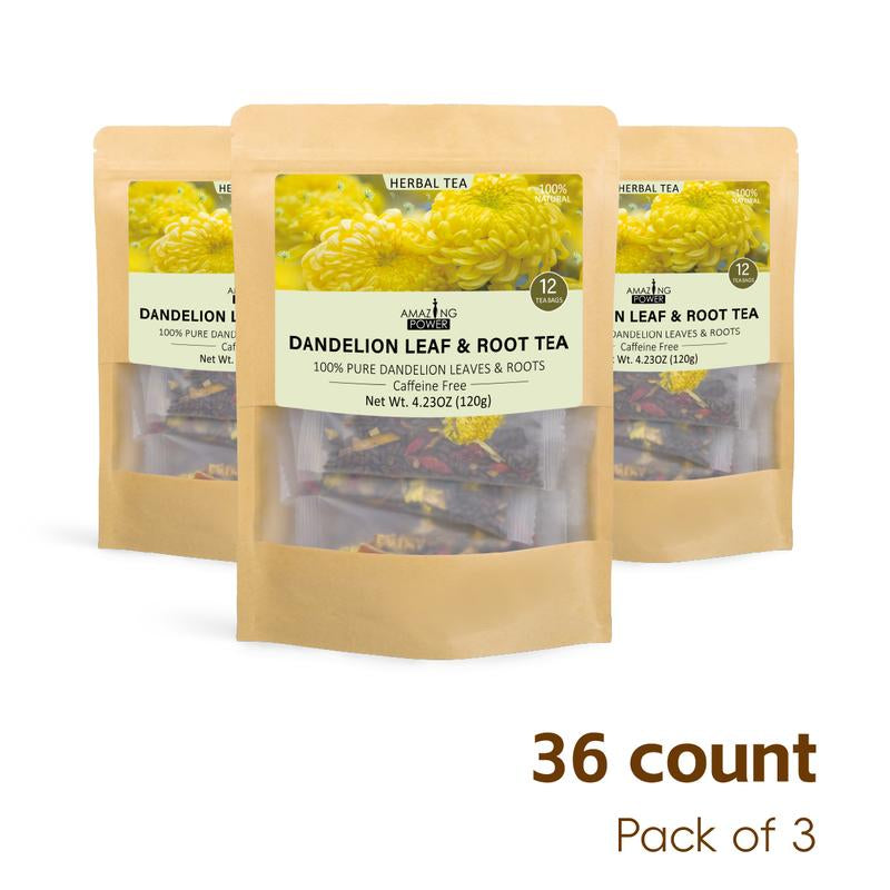 Dandelion Wolfberry Tea - Dandelion Goji Berry Tea - 100% Natural Dandelion Leaves & Roots | 150G per Pack | Caffeine Free