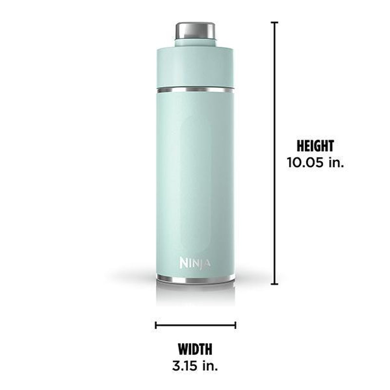 Ninja Thirsti 24Oz. Travel Ninja DW2401 Thirsti 24Oz Travel Water Bottle, for Carbonated Sparkling Drinks, Colder and Fizzier Longer, Leak Proof